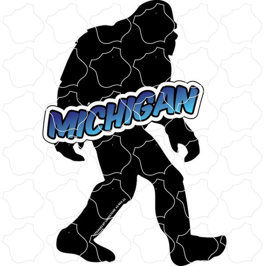 Michigan Bigfoot Silhouette