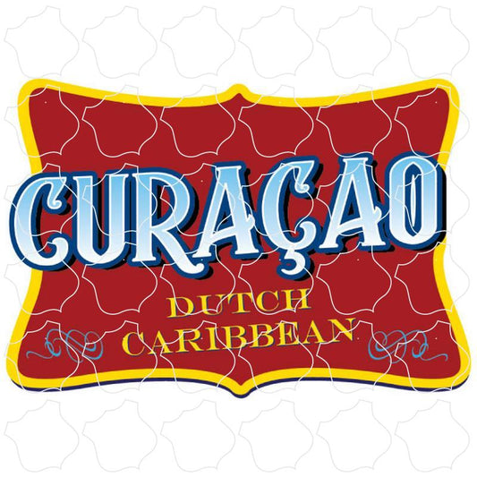 Curacao Red Tilted Rectangle