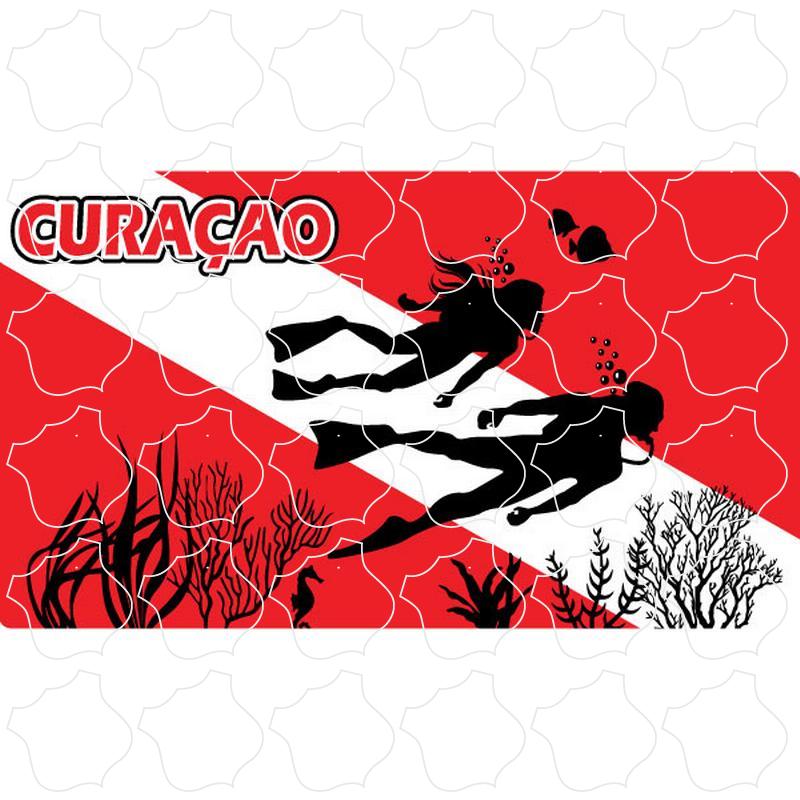 Curacao Divers Diving Flag