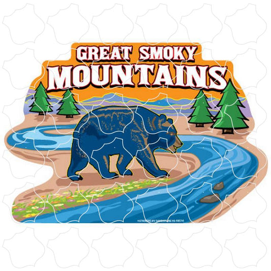 Great Smoky Mountains Winding River Bear