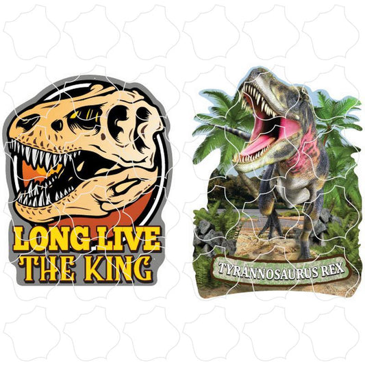 Long Live Rex Long Live the King Tyrannosaurus Rex 2 Up Sticker Sheet