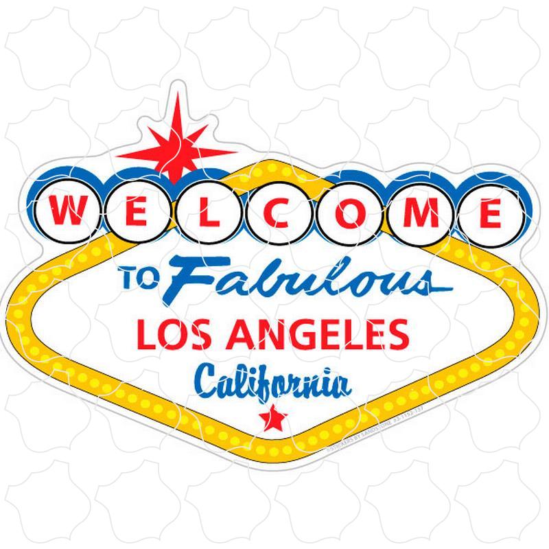 Los Angeles, California Welcome Sign Vegas Style