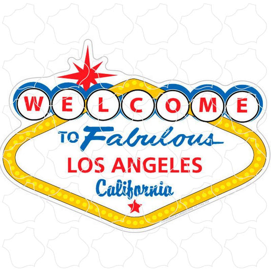 Los Angeles, California Welcome Sign Vegas Style