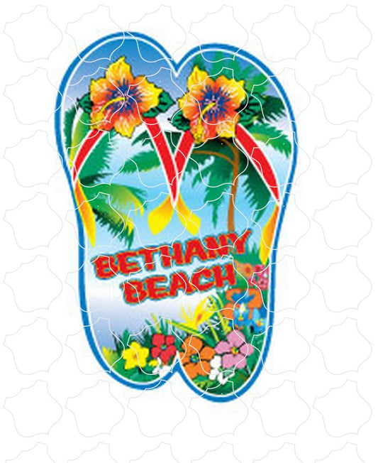 Blue Flowers Flip Flops Bethany Beach, DE Blue Flowers Flip Flops