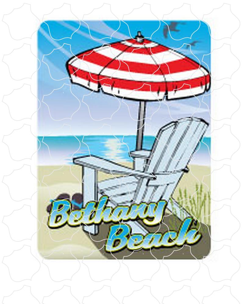 Umbrella Beach Chair Scene Bethany Beach, DE Umbrella Beach Chair Scene