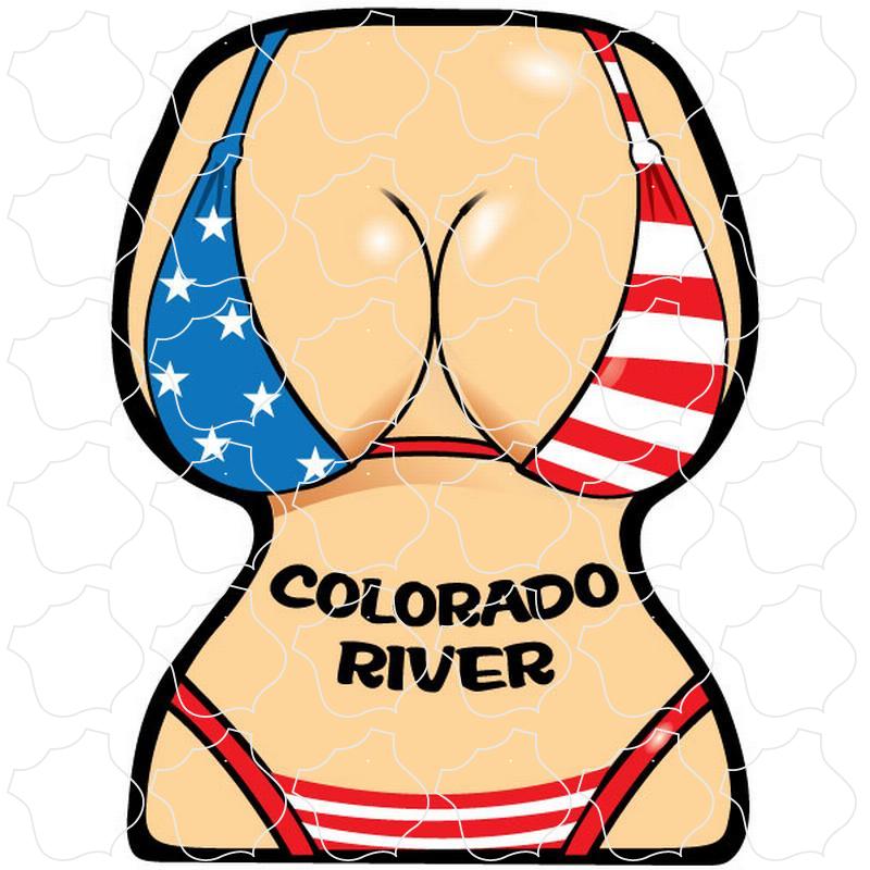 Colorado River Flag Bikini Torso