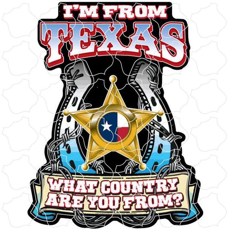 Texas Horseshoe Badge