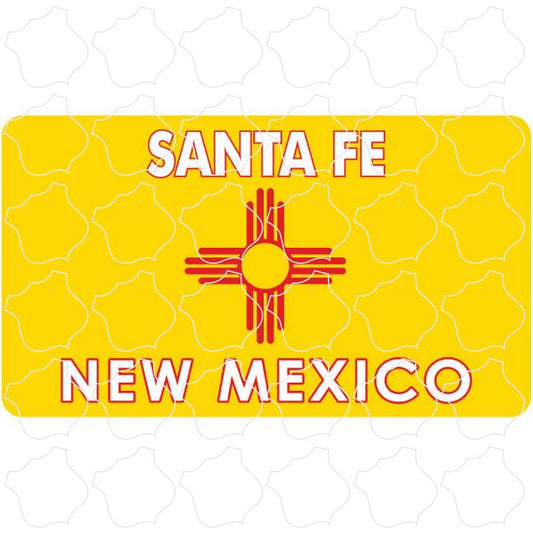 NM Flag Santa Fe New Mexico Flag