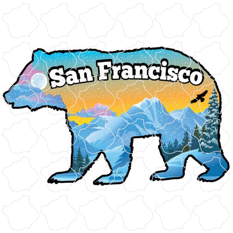 San Francisco Snowy Mountains Inside Bear