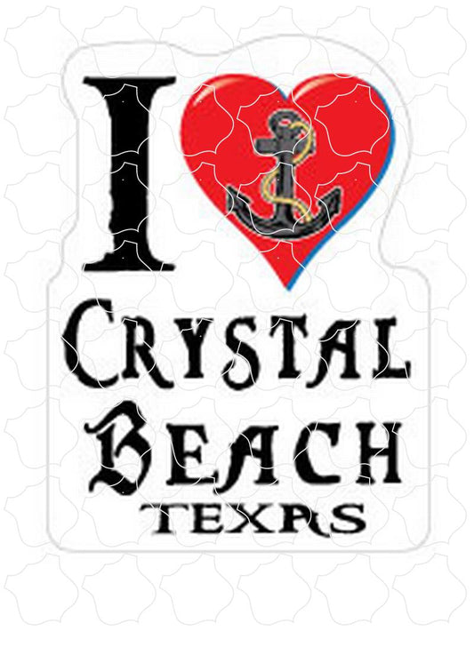 Crystal Beach, TX I Heart Anchor