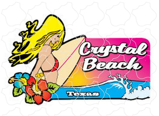 Crystal Beach, TX Surfer Girl