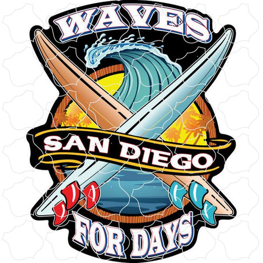 San Diego, CA Waves For Days