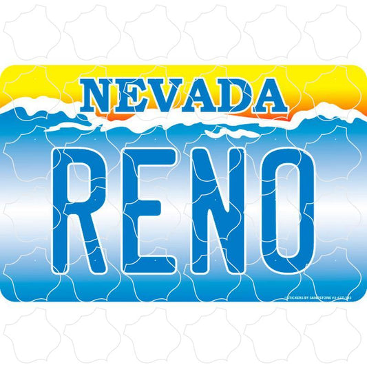 Nevada License Plate .