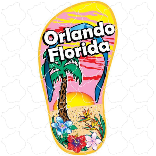 Orlando, FL Single Palm & Sun Flip Flop