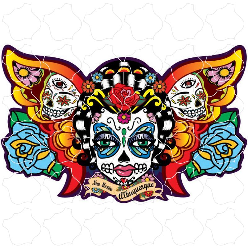 Butterfly Sugar Skull Albuquerque NM Butterfly Sugar Skull