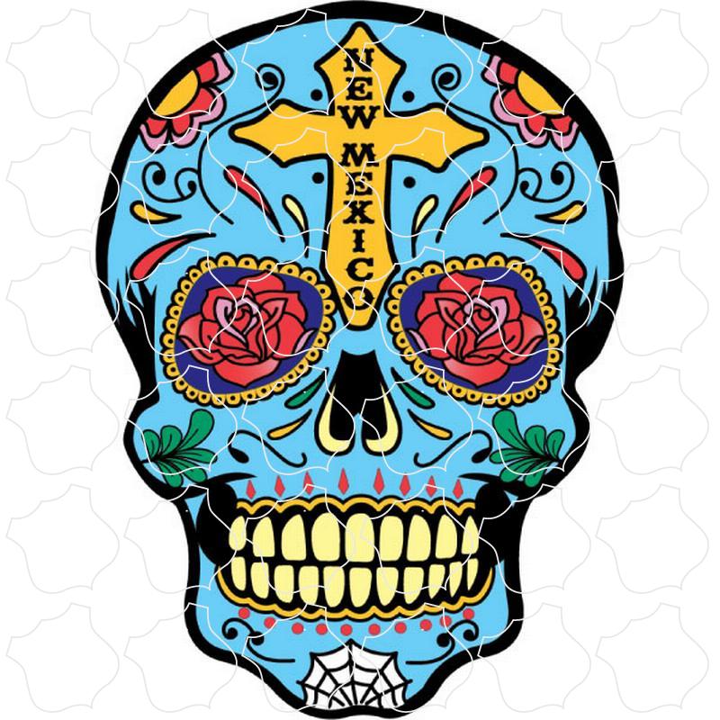 New Mexico Blue Sugar Skull