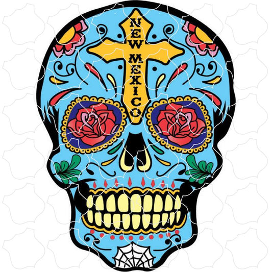 New Mexico Blue Sugar Skull