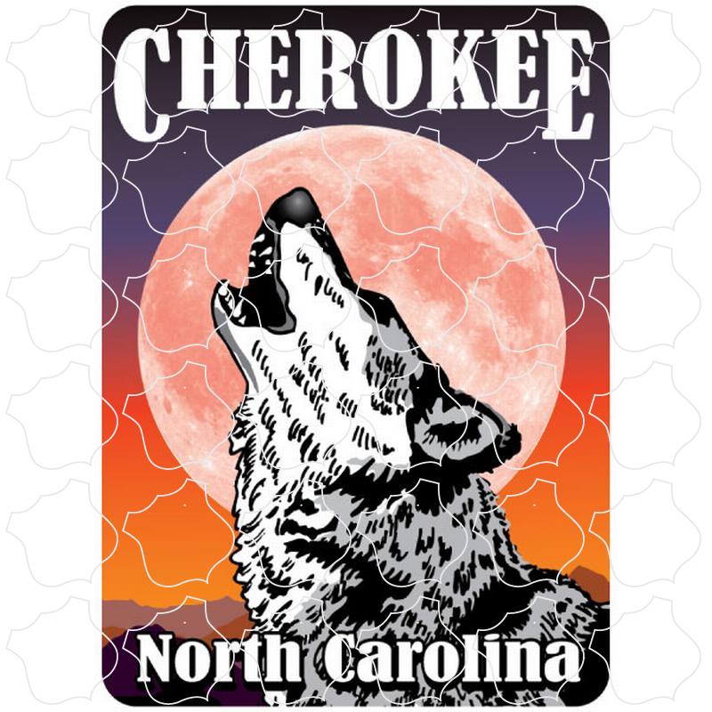 Cherokee North Carolina Pink Moon Wolf