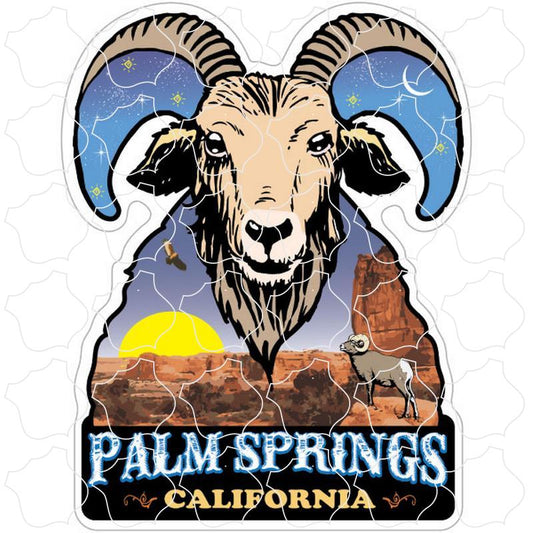 Palm Springs, California Desert Bighorn Ram Night