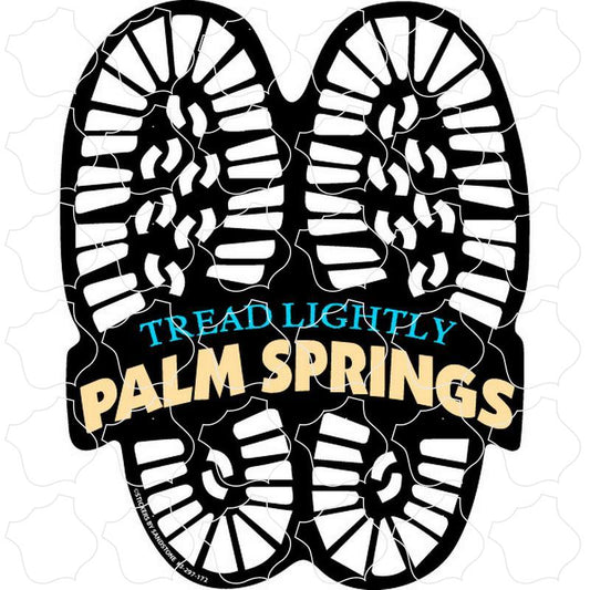 Palm Springs CA Tread Lightly Boot Prints