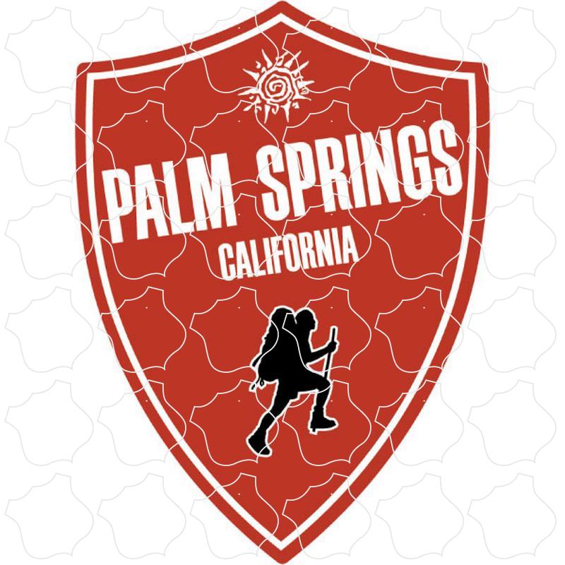 Palm Springs, CA Red Hiker Shield