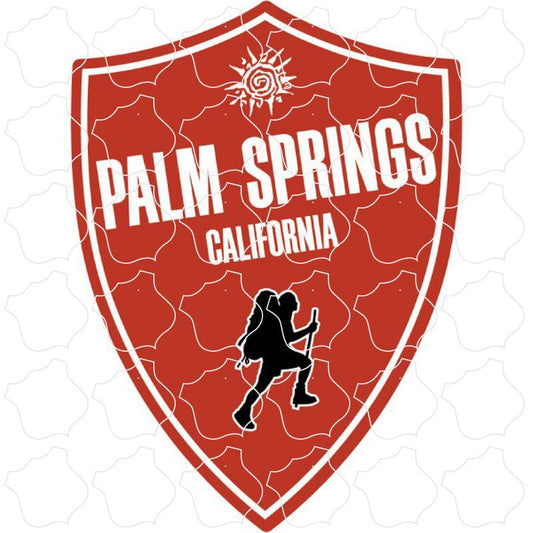 Palm Springs, CA Red Hiker Shield