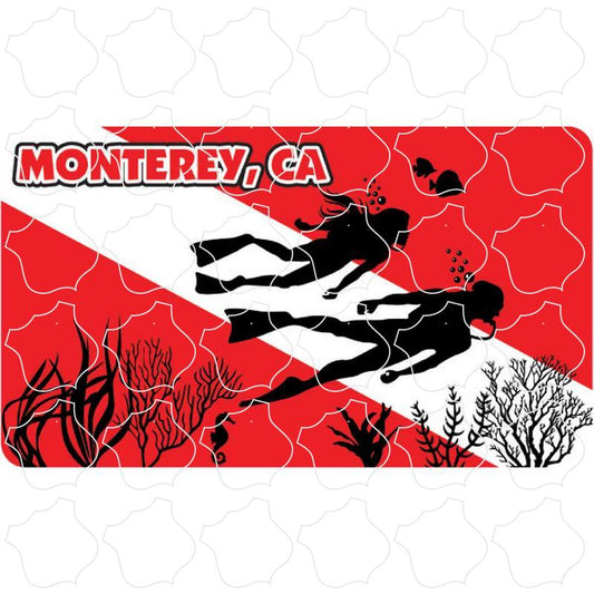 Monterey, CA Divers Dive Flag