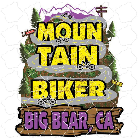 Big Bear, CA Mountain Biker Trail