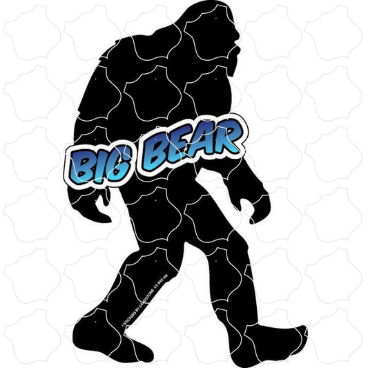 Big Bear Bigfoot Silhouette