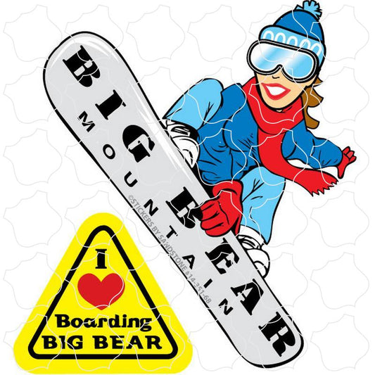 Big Bear, CA Female Snowboarder