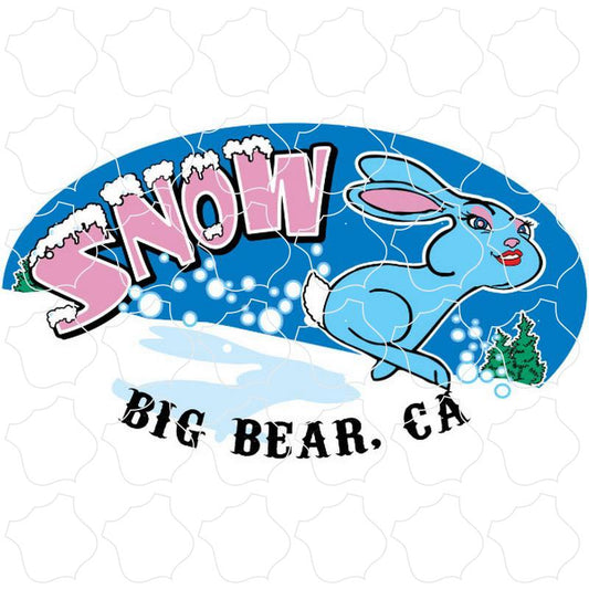 Big Bear, CA Snow Bunny Oval