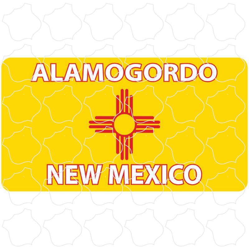 Alamogordo, NM New Mexico Flag