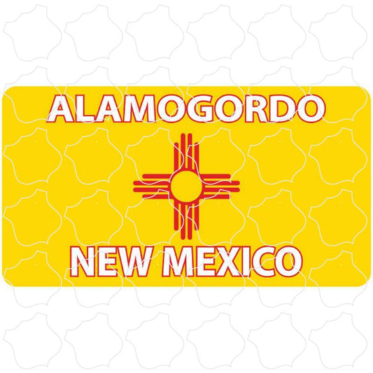 Alamogordo, NM New Mexico Flag