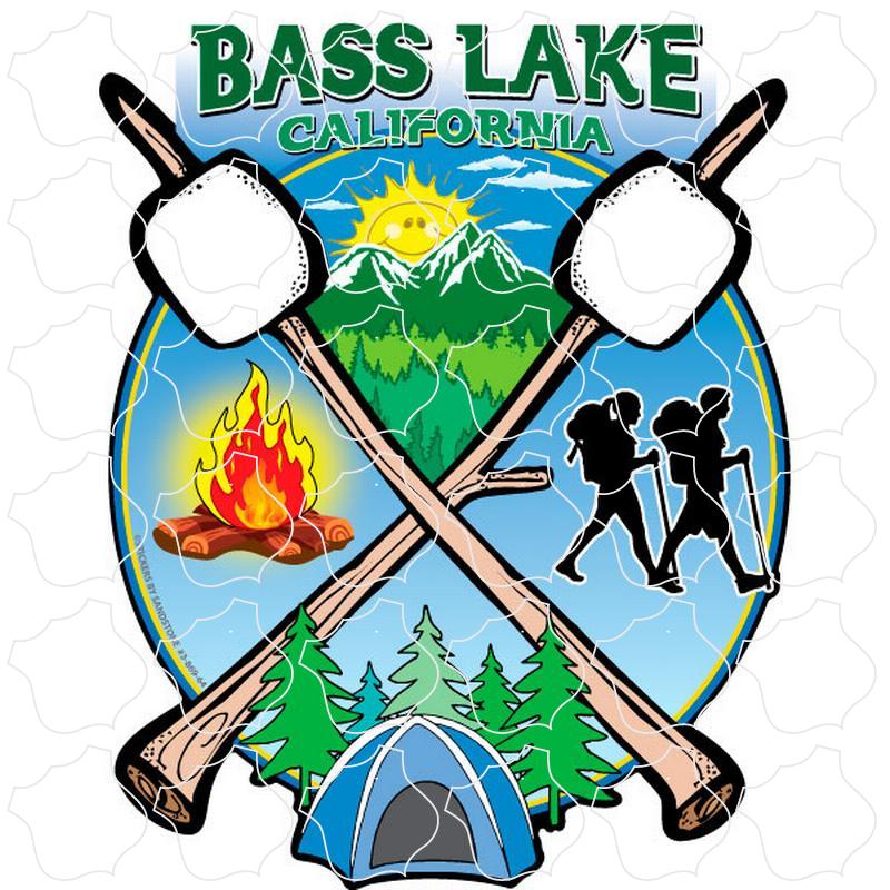 Bass Lake, CA Crossing Marshmallows Sticks