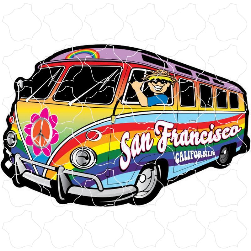 San Francisco, CA Rainbow Bus