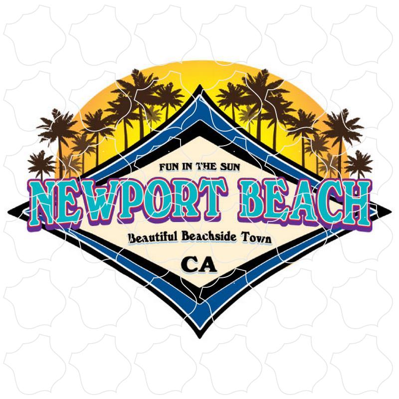 Newport Beach, CA Palm Sunset Diamond