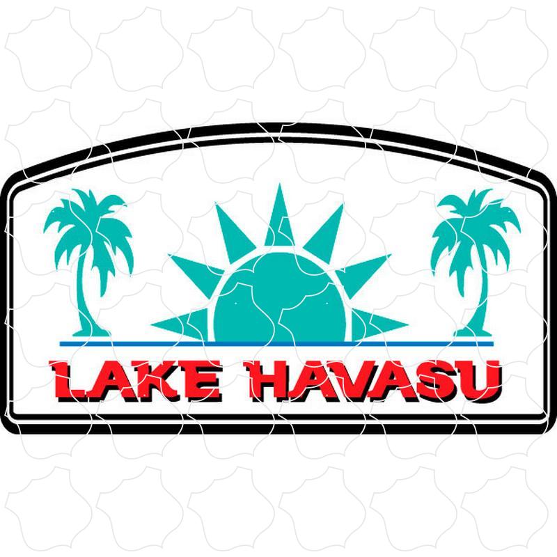 Lake Havasu Palm Tree Arched Sign