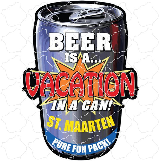 St Maarten Beer Can Vacation