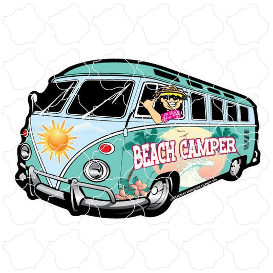 Novelty Beach Camper Bus