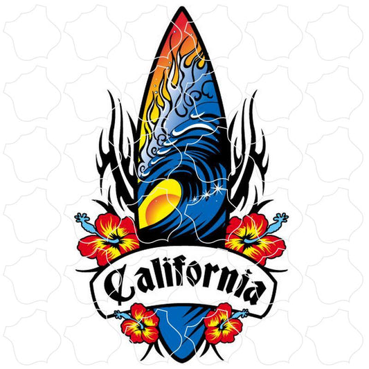 California Tribal Surfboard