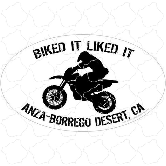 Anza Borrego Desert, CA Biked It Liked It Dirt Bike