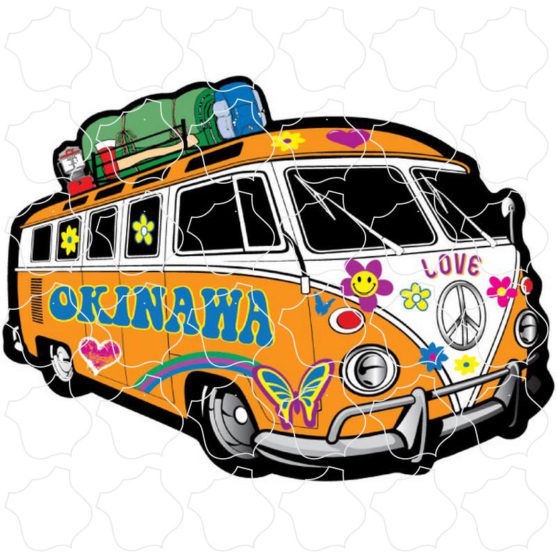 Okinawa Orange Hippie Bus