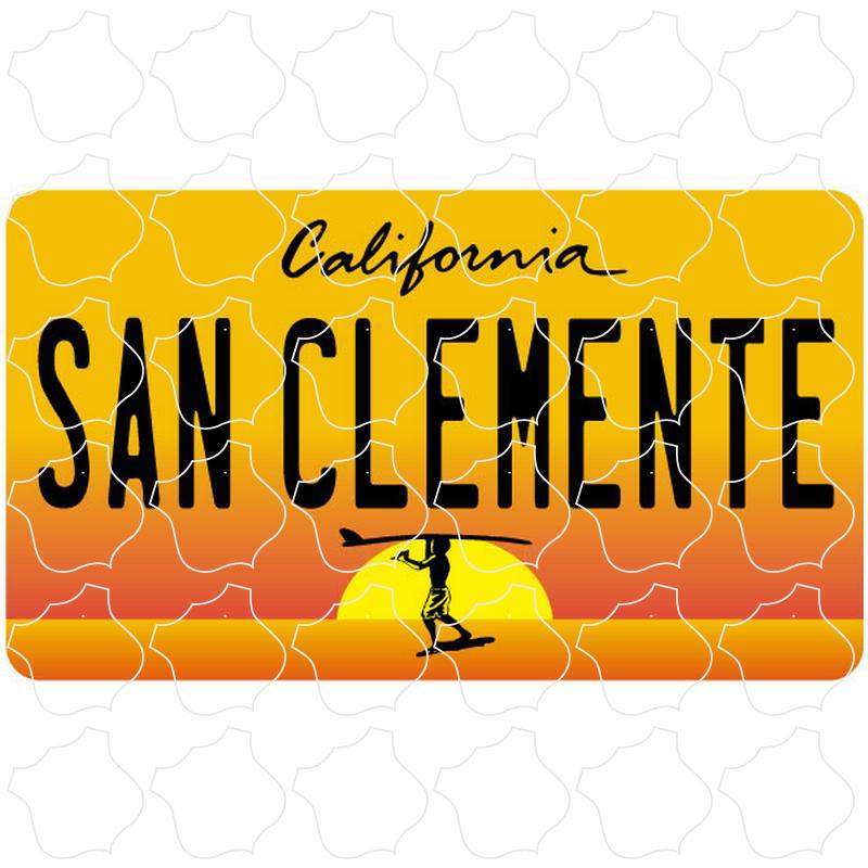 San Clemente, CA Endless Summer License Plate