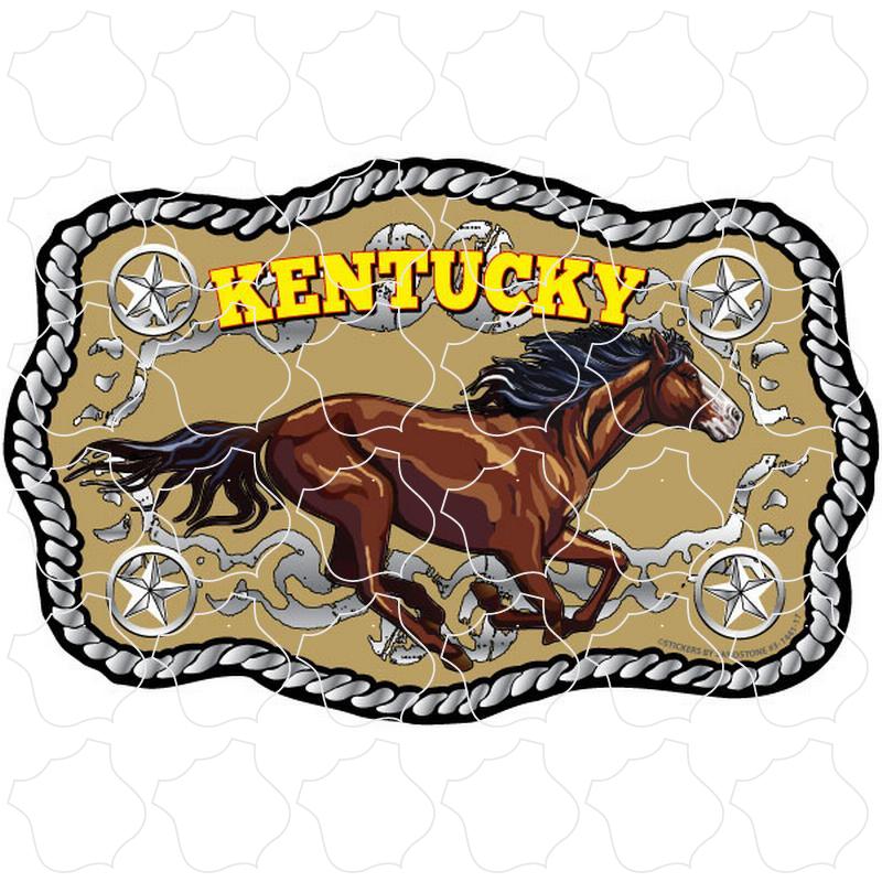 Kentucky Horse Belt Buckle