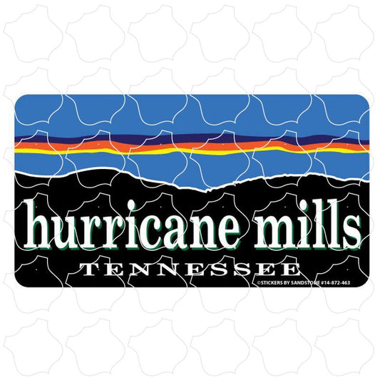 Hurricane Mills Tennessee Stylized Sunset