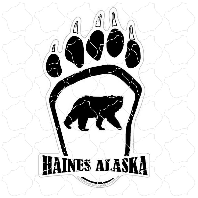 Haines, Alaska Bear Paw Print