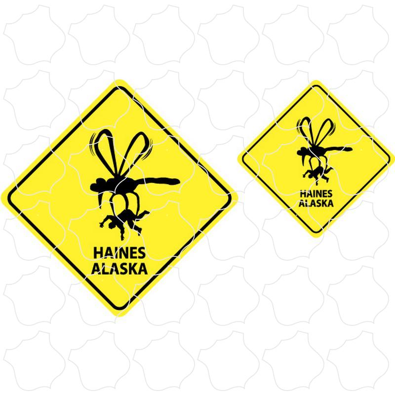 Haines Alaska Caution Signs Mosquito