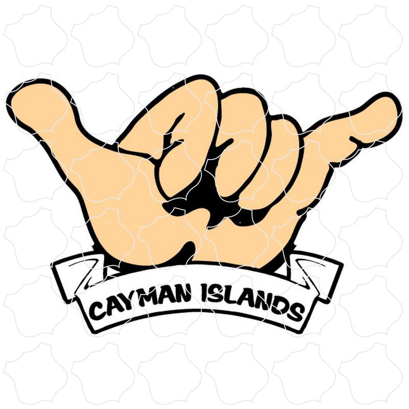 Cayman Islands B.W.I Hang Loose Hand