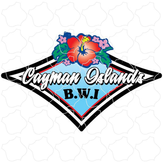 Cayman Islands B.W.I Diamond Hibiscus