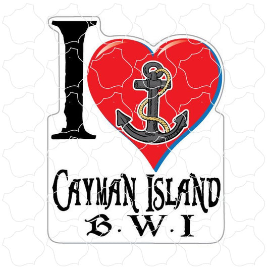 Cayman Islands B.W.I I Heart Anchor BS111